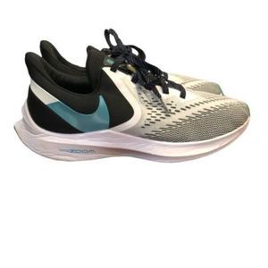 Nike Zoom Winflo 6–Womens Size 10–White/black/gray/teal/purple